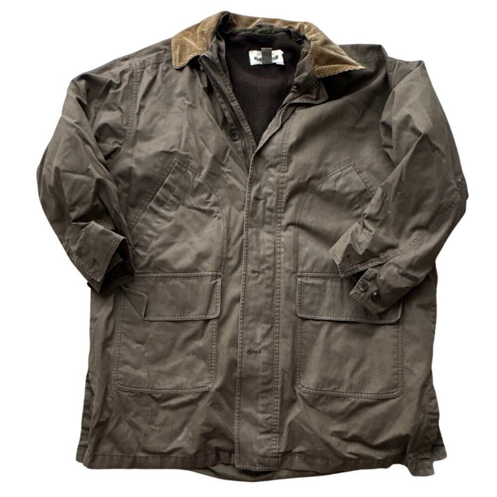 Vintage Eddie Bauer Military Green Barn Jacket L